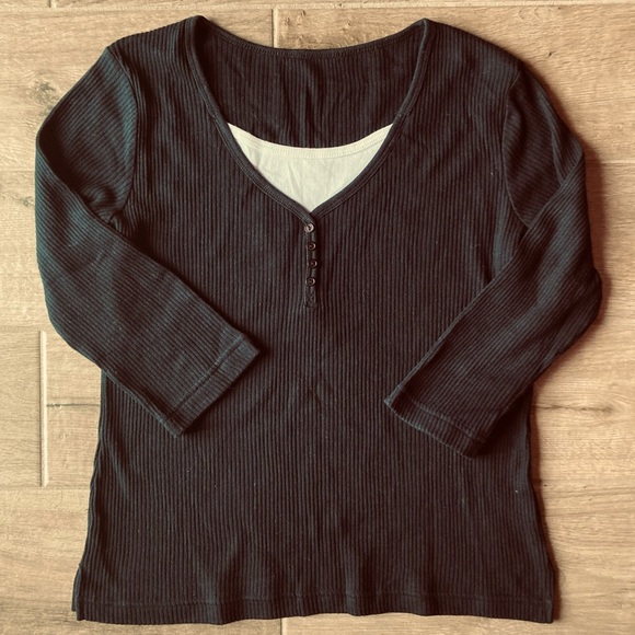 Faux ‘Two-Piece’ Henley - Picture 1 of 3